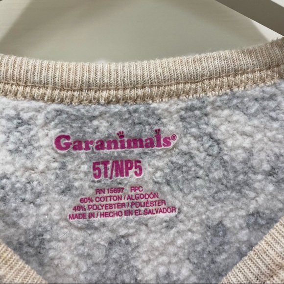 Garanimals girls 5T leopard print sweatshirt top - Picture 2 of 5